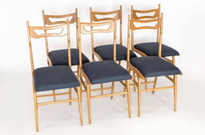 Set of Six Italian Dining Chairs