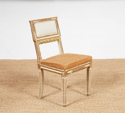 Set of Six Italian Neoclassical Dining Chairs