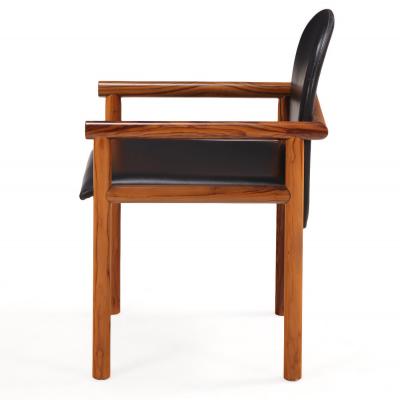 Set of Six Italian Olive Wood Armchairs C 1965 