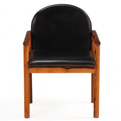 Set of Six Italian Olive Wood Armchairs C 1965 