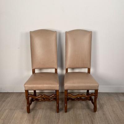 Set of Six Louis XIII Style Side Chairs France 19th century