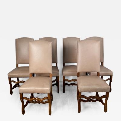 Set of Six Louis XIII Style Side Chairs France 19th century