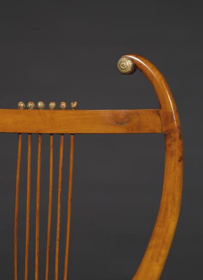 Set of Six Lyre Back Chairs