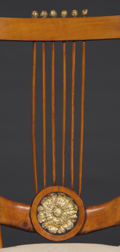 Set of Six Lyre Back Chairs