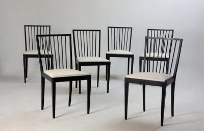 Set of Six Mid Century Modern Chairs by Flama M veis Manufacture Brazil 1950s