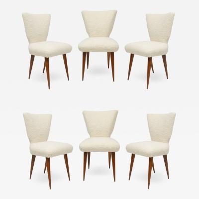 Set of Six Mid Century Modern Italian Dining Chairs