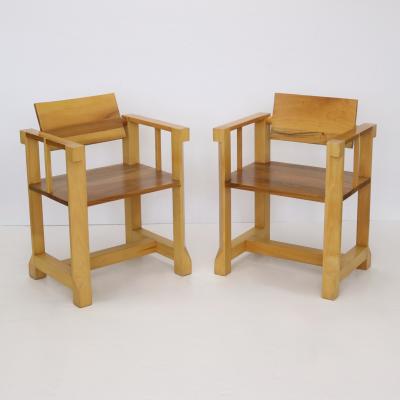 Set of Six Modernist Armchairs