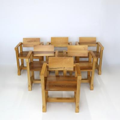 Set of Six Modernist Armchairs