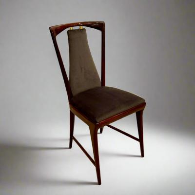 Set of Six Osvaldo Borsani Dining Chairs Italy 1949