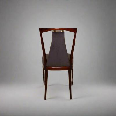 Set of Six Osvaldo Borsani Dining Chairs Italy 1949
