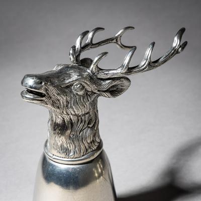 Set of Six Pewter Stirrup Cups by Forst Italy 1970s