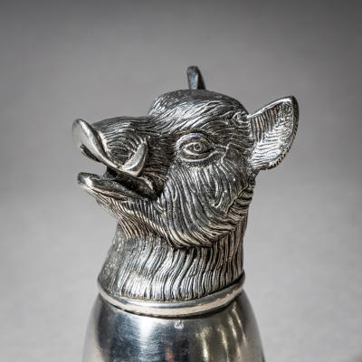 Set of Six Pewter Stirrup Cups by Forst Italy 1970s