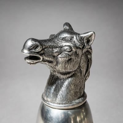 Set of Six Pewter Stirrup Cups by Forst Italy 1970s