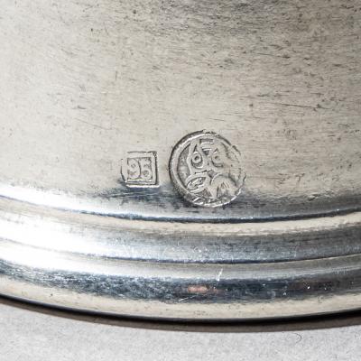 Set of Six Pewter Stirrup Cups by Forst Italy 1970s