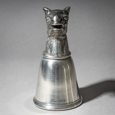 Set of Six Pewter Stirrup Cups by Forst Italy 1970s