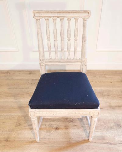 Set of Six Swedish Gustavian Chairs circa 1820