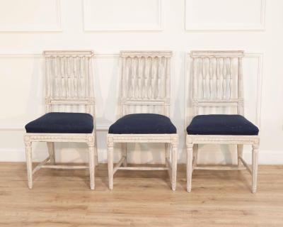 Set of Six Swedish Gustavian Chairs circa 1820