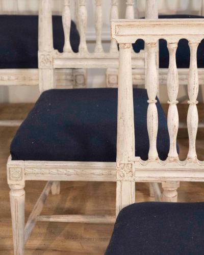 Set of Six Swedish Gustavian Chairs circa 1820