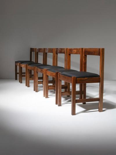 Set of Six Torbecchia Chairs by Giovanni Michelucci for Poltronova