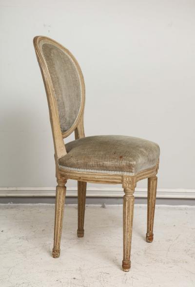 Set of Six Vintage Louis XVI Style Painted Dining Room Chairs