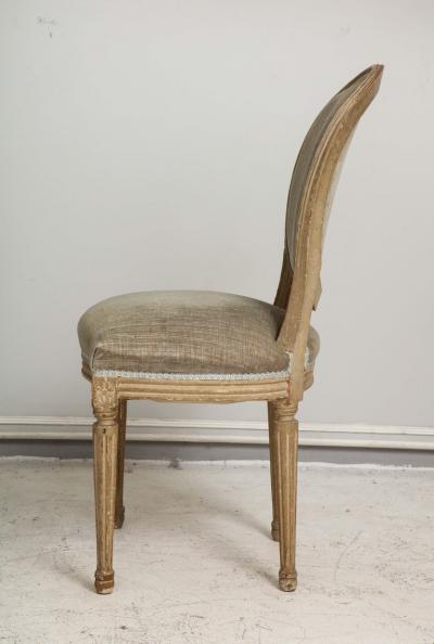 Set of Six Vintage Louis XVI Style Painted Dining Room Chairs