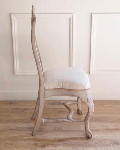 Set of Ten Swedish Rococo Chairs from Lindome Circa 1760