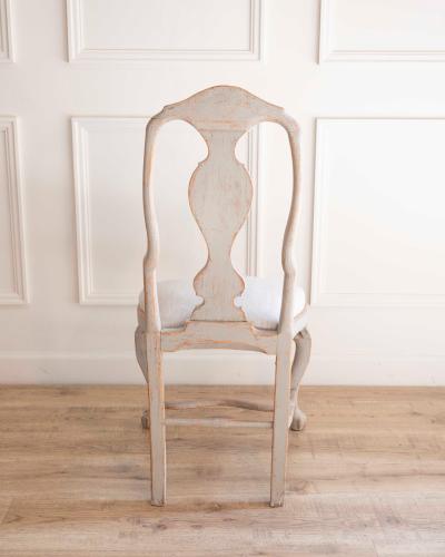 Set of Ten Swedish Rococo Chairs from Lindome Circa 1760