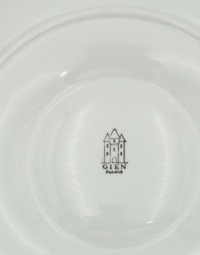 Set of Three Artichoke Plates France circa 1950