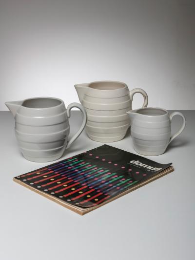 Set of Three Ceramic Pitchers by Guido Andloviz for SCI Laveno