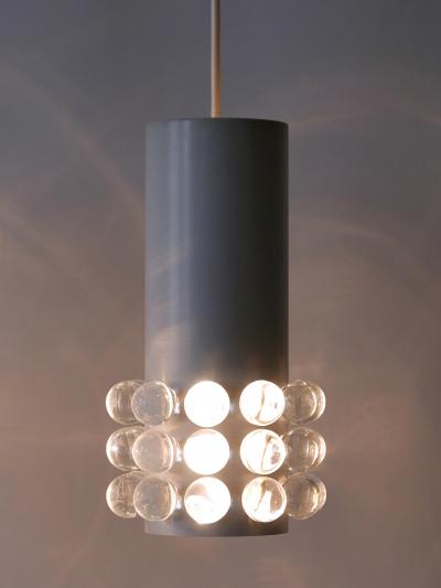 Set of Three Exceptional Mid Century Modern Pendant Lamps Germany 1960s