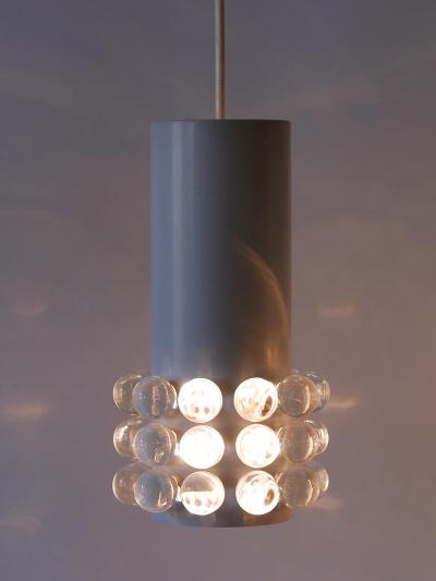 Set of Three Exceptional Mid Century Modern Pendant Lamps Germany 1960s