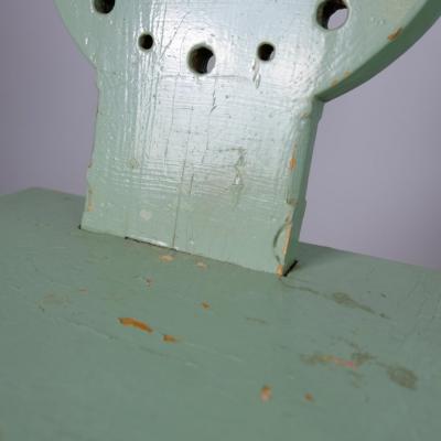 Set of Three Folk Tyrolean Style Chairs in Mind Green Finland c Early 1900s