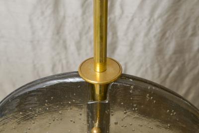 Set of Three Hand crafted Murano Amber Hanging Fixtures