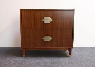 Set of Three Italian Modernist Mahogany Cabinets Chests by Longato Arredamenti
