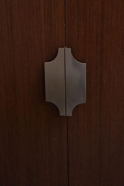 Set of Three Italian Modernist Mahogany Cabinets Chests by Longato Arredamenti