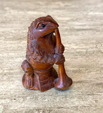 Set of Three Japanese Wood Netsukes