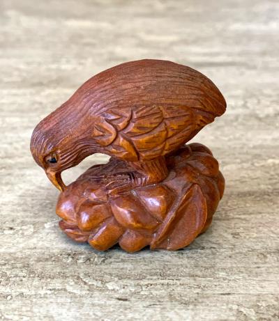 Set of Three Japanese Wood Netsukes