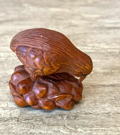 Set of Three Japanese Wood Netsukes