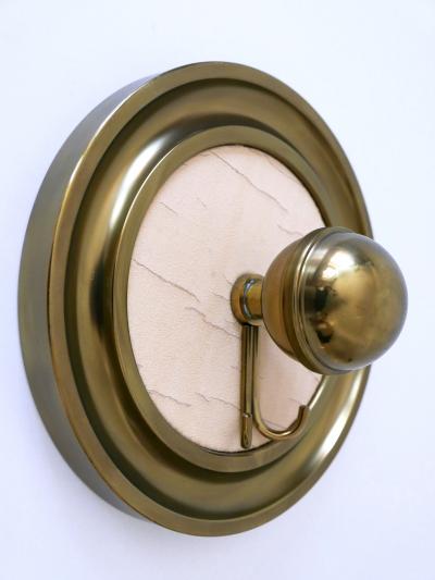 Set of Three Large Mid Century Modern Brass Coat Hooks or Wall Wardrobes 1960s