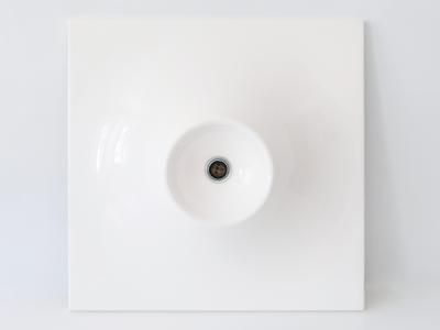 Set of Three Large Mid Century Modern Fiberglass Sconces or Wall Lamps 1970s