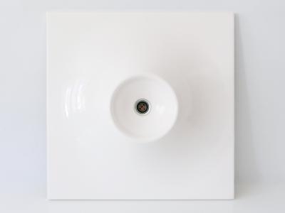 Set of Three Large Mid Century Modern Fiberglass Sconces or Wall Lamps 1970s