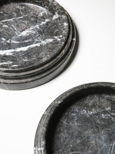 Set of Three Marble Centerpieces