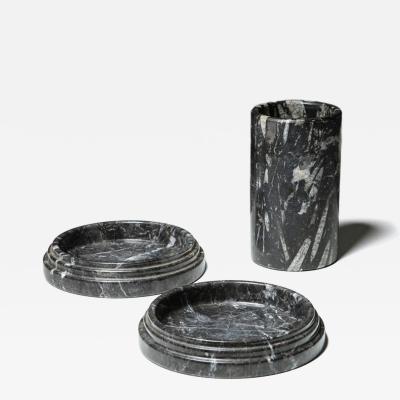 Set of Three Marble Centerpieces