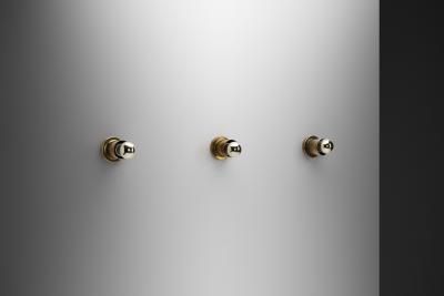 Set of Three Mid Century Brass Wall Fixtures Europe 1960s