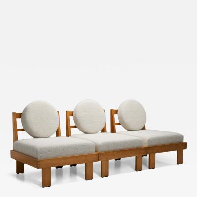 Set of Three Modern Lounge Chairs Europe Mid 20th Century