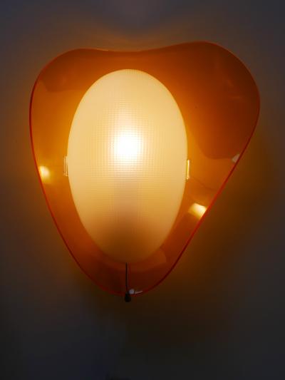 Set of Three Rare Mid Century Modern Lucite Sconces Candies 1960s Germany