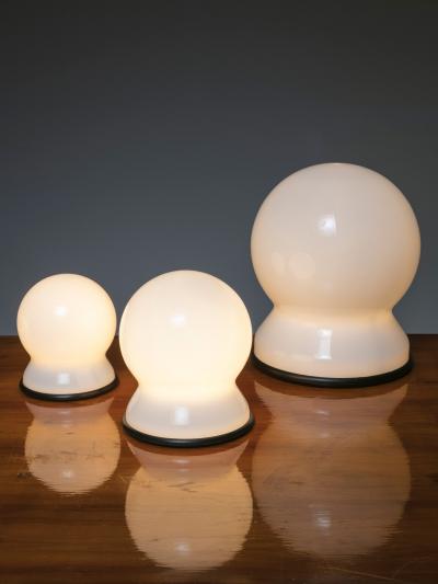 Set of Three Scafandro Table Lamps by Sergio Asti for Candle