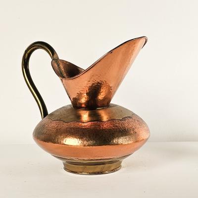 Set of Three Vintage Copper Pitchers