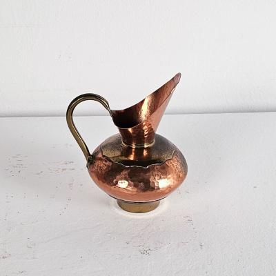 Set of Three Vintage Copper Pitchers