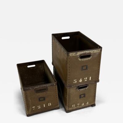 Set of Three Vintage Suroy Thread Spool Boxes